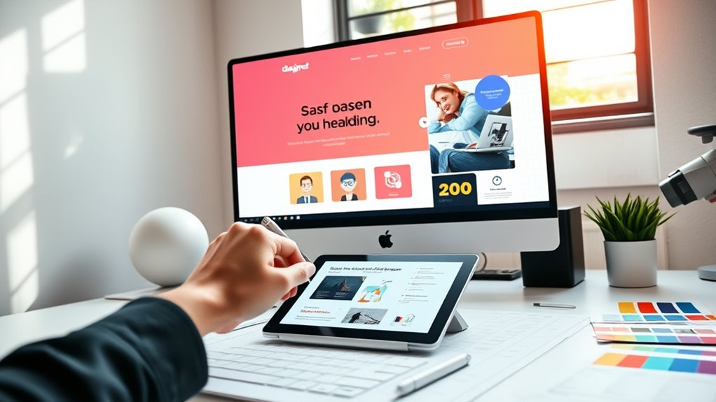 clear visual hierarchy guides engagement
