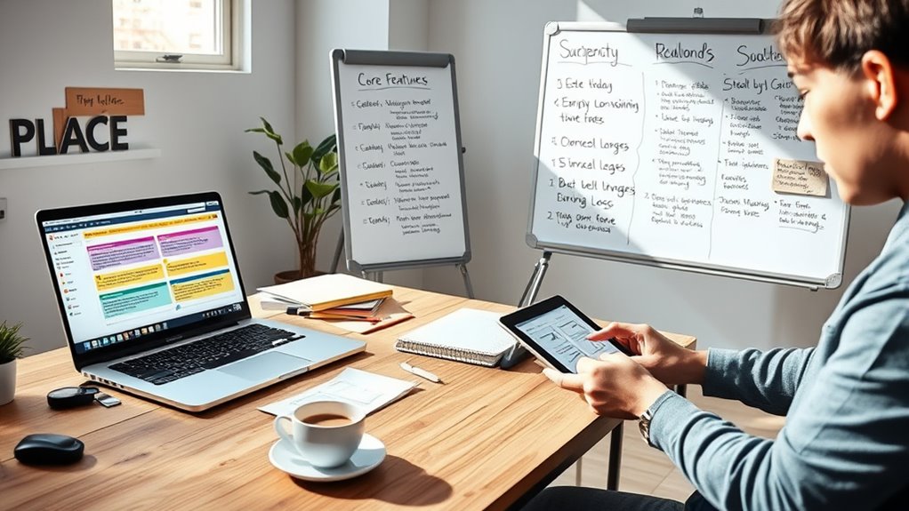 define goals and prioritize features