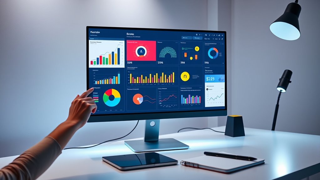 organized visual dashboard design