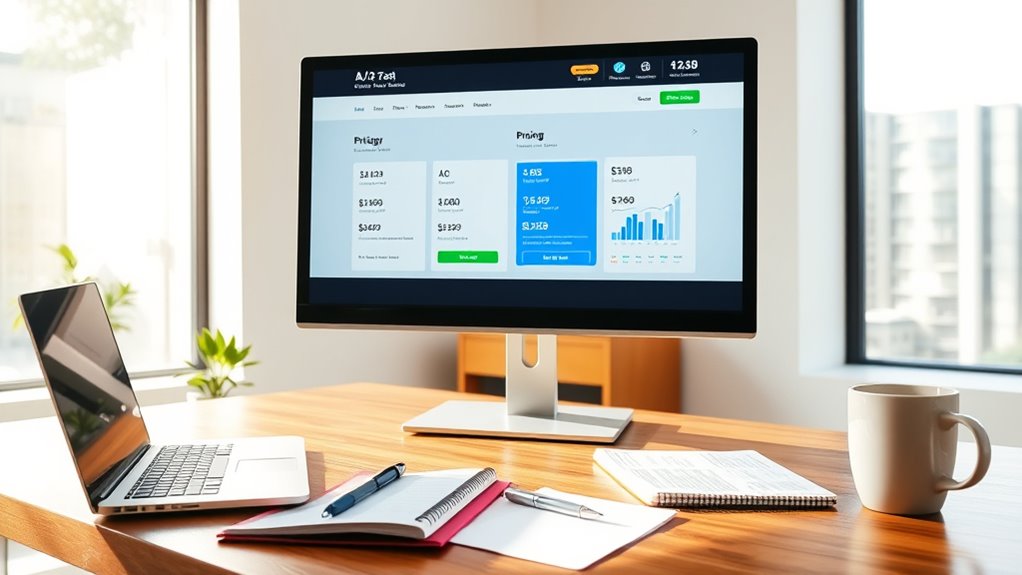 pricing page a b testing