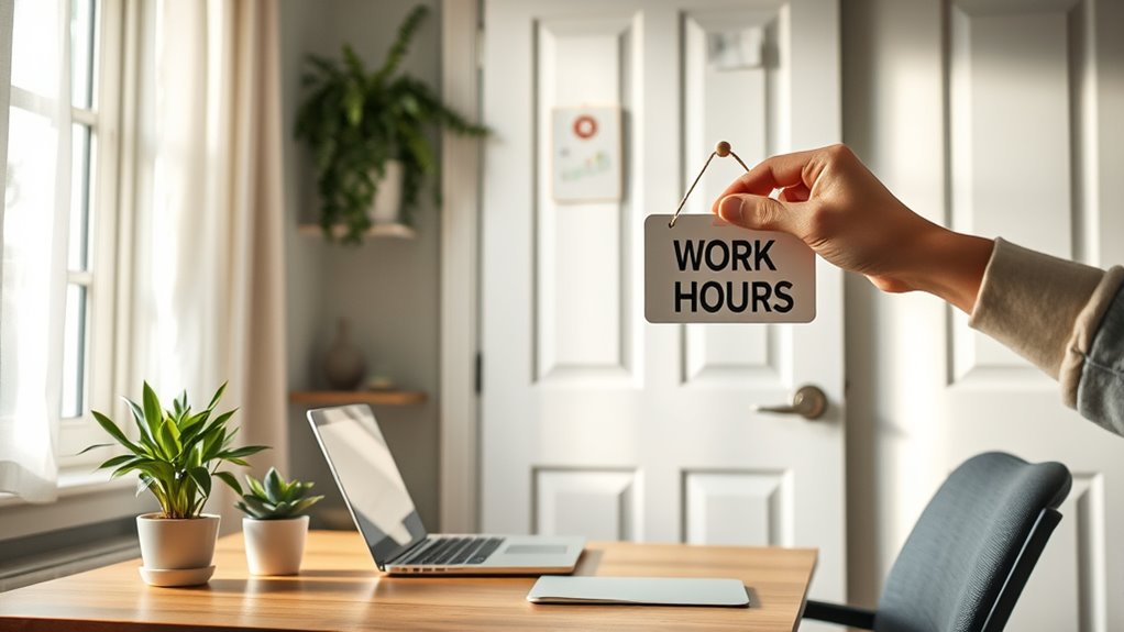 set clear work hours