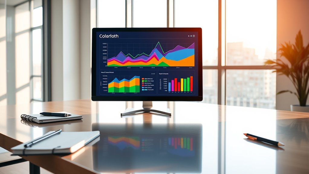 use clear consistent charts