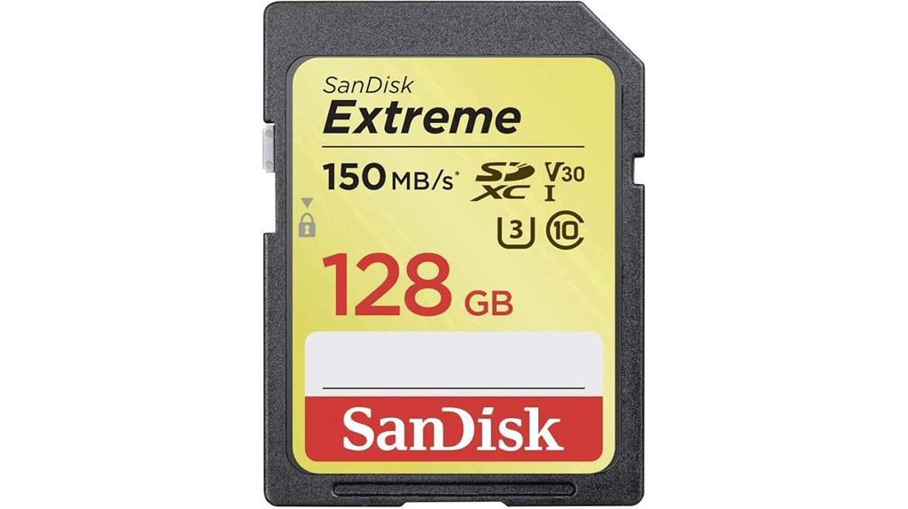 128gb sandisk extreme card