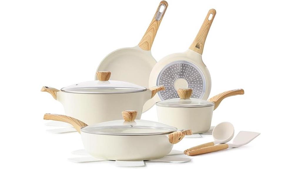 14 piece non stick cookware set