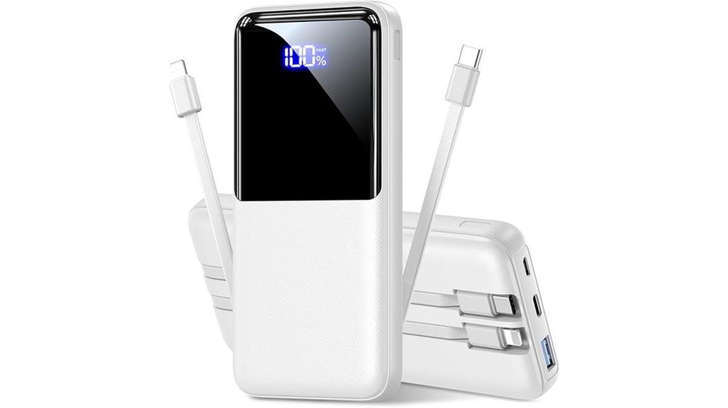 15000mah built in cable charger