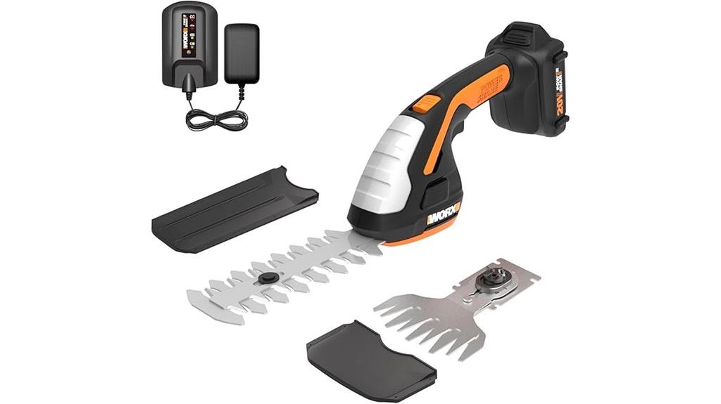 20v cordless hedge trimmer