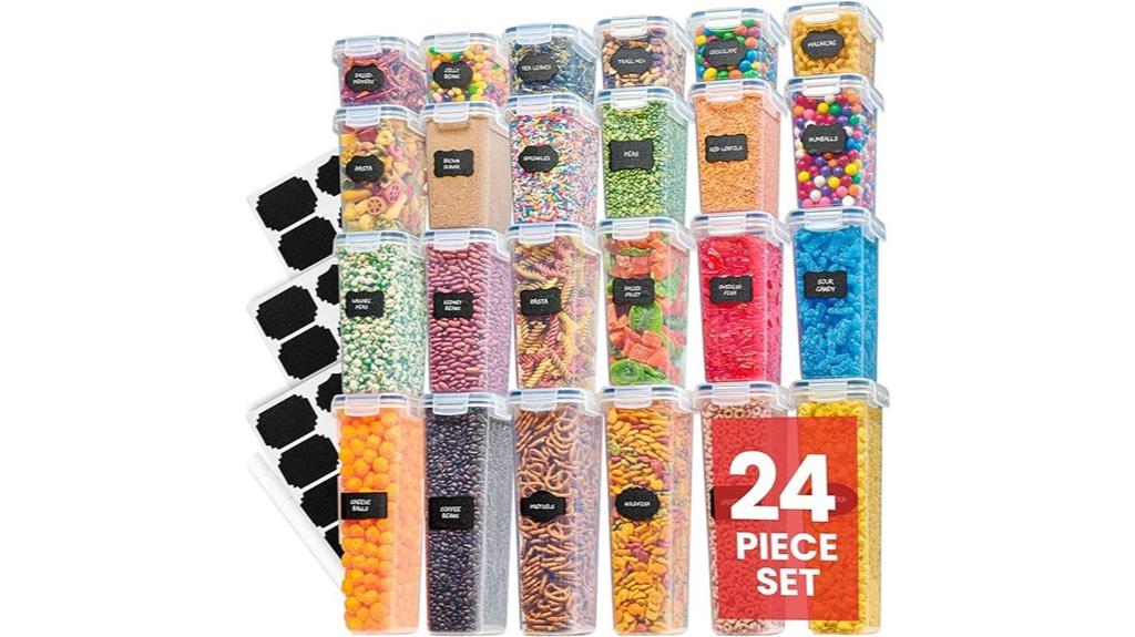 24 piece airtight container set