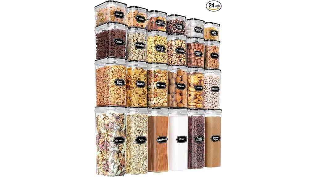 24 piece airtight storage set