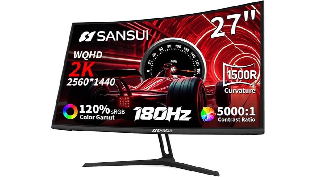 27 inch curved gaming monitor