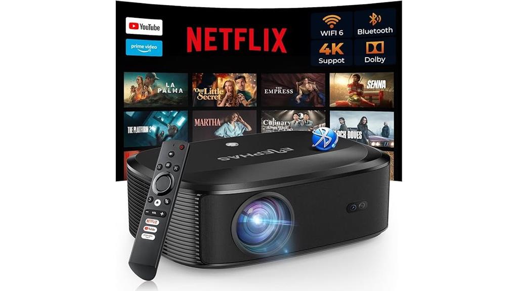 4k wireless streaming projector