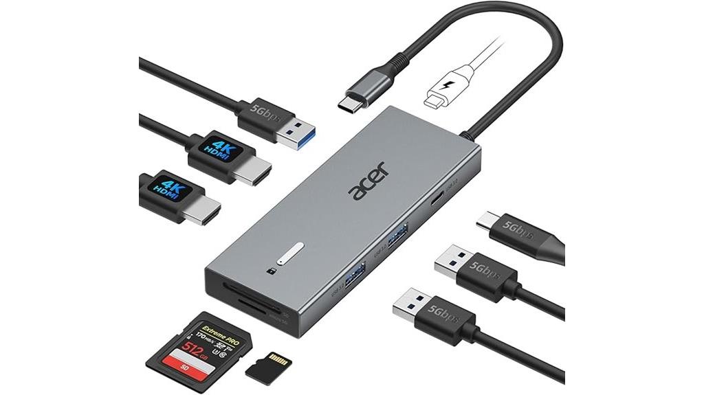 acer usb c dual monitors