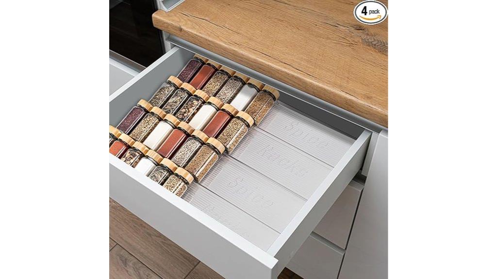 acrylic spice organizer set