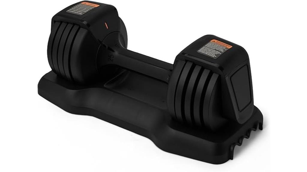 adjustable 25 lb dumbbell