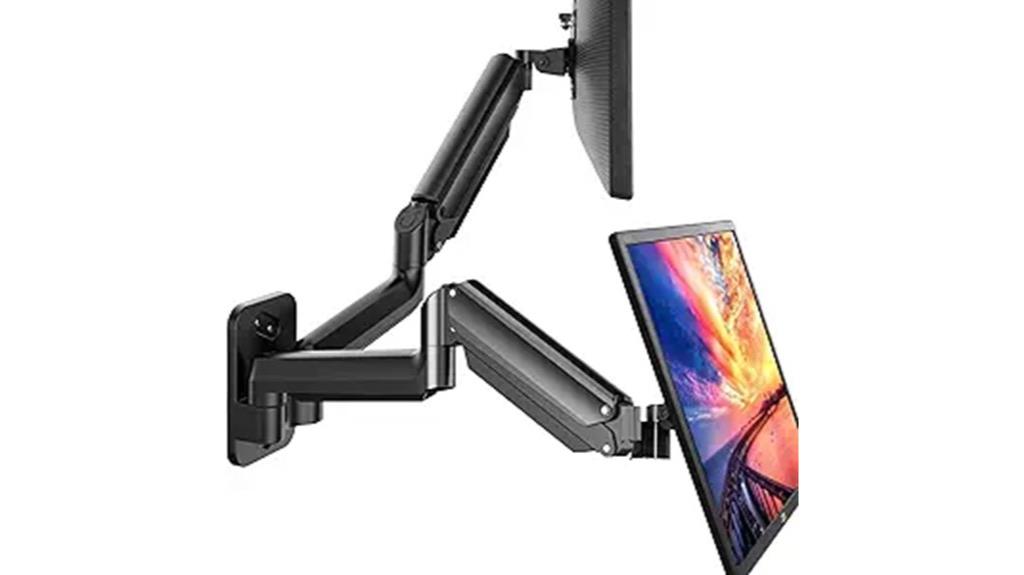 adjustable dual monitor mount