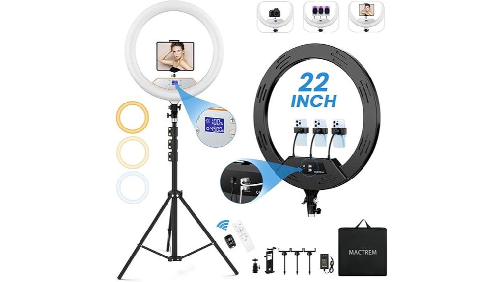 adjustable led ring light