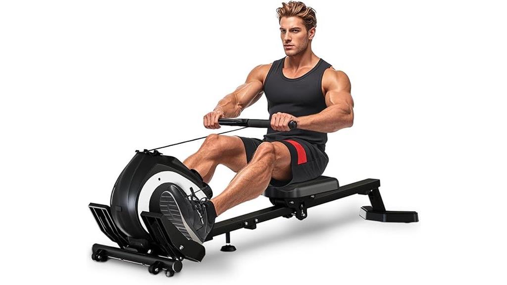 adjustable magnetic rowing machine