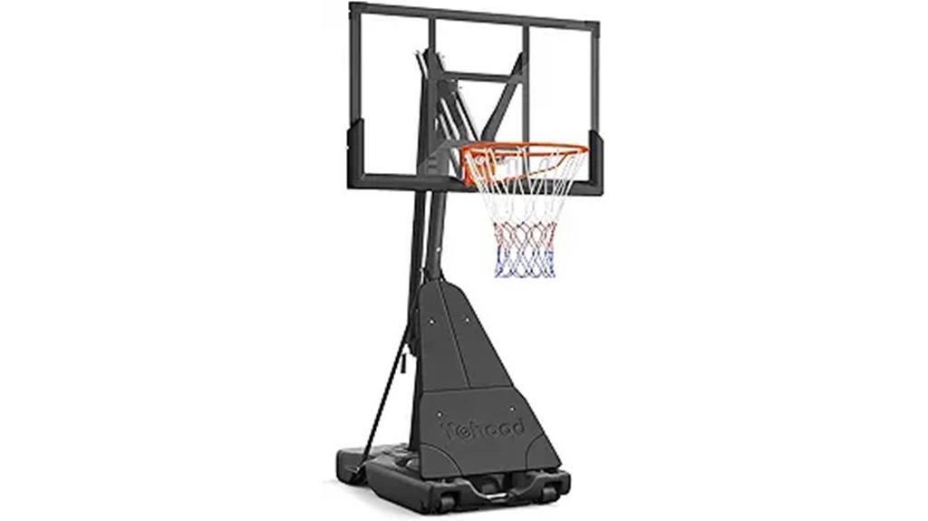 adjustable mobile basketball system