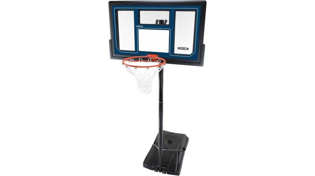 adjustable portable basketball system