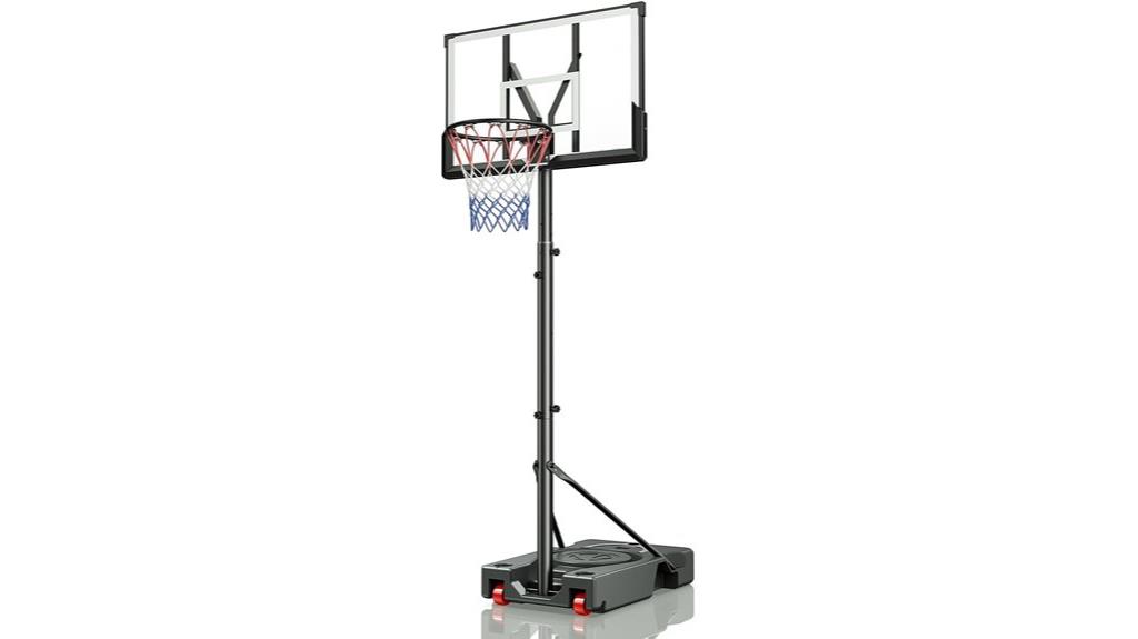 adjustable portable outdoor hoop