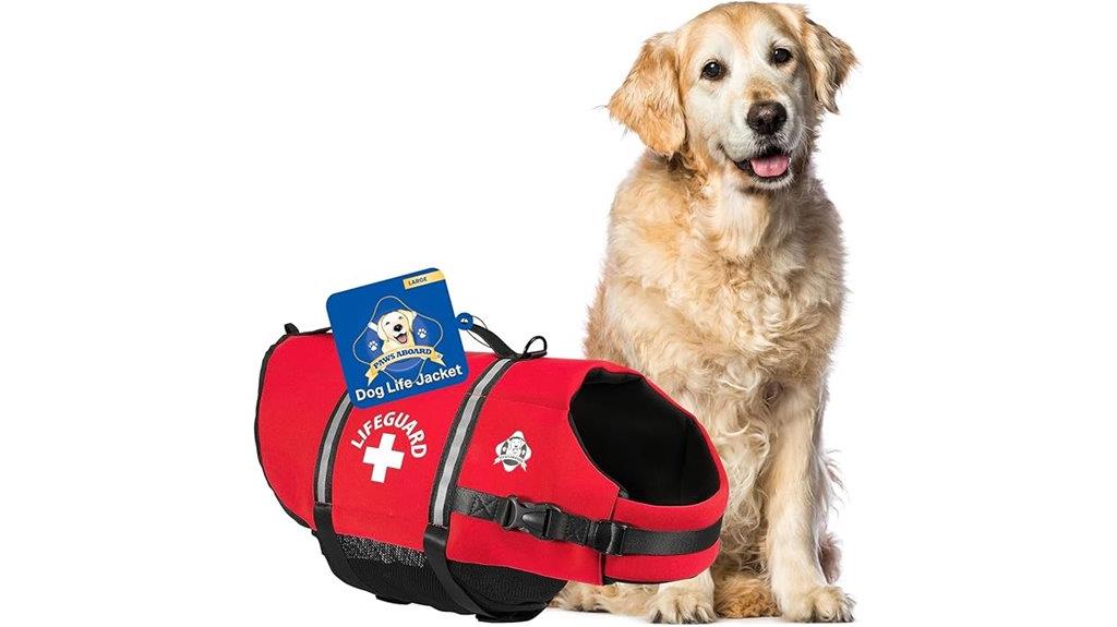 adjustable reflective dog life vest