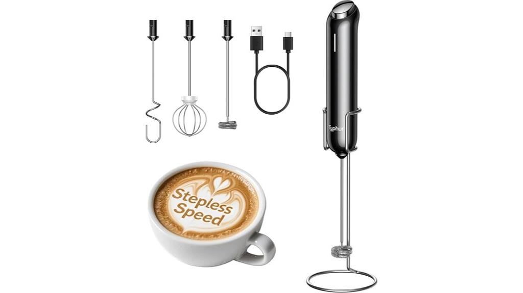 adjustable speed milk frother