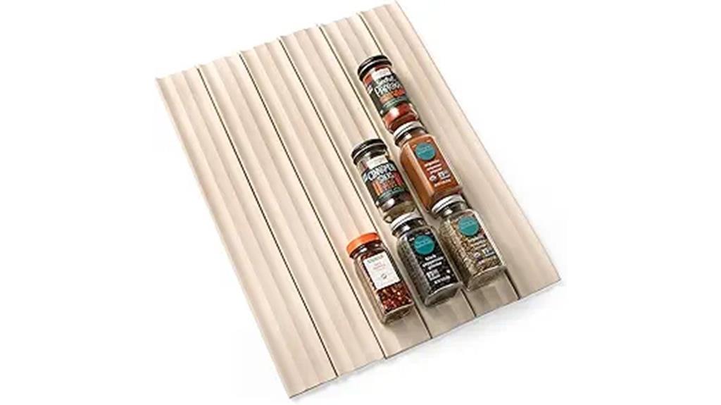 adjustable spice drawer liner