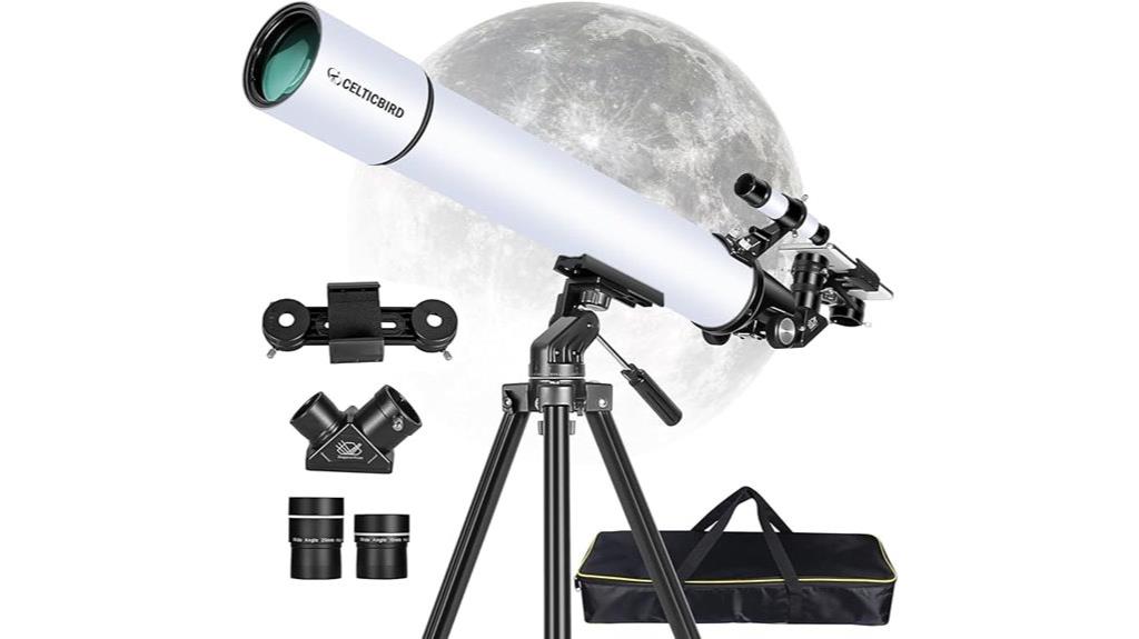 adult 80mm refractor telescope