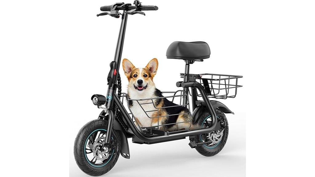 adult electric scooter basket