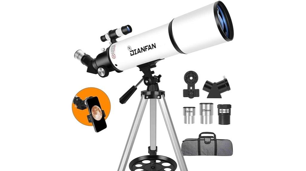 adult portable refractor telescope