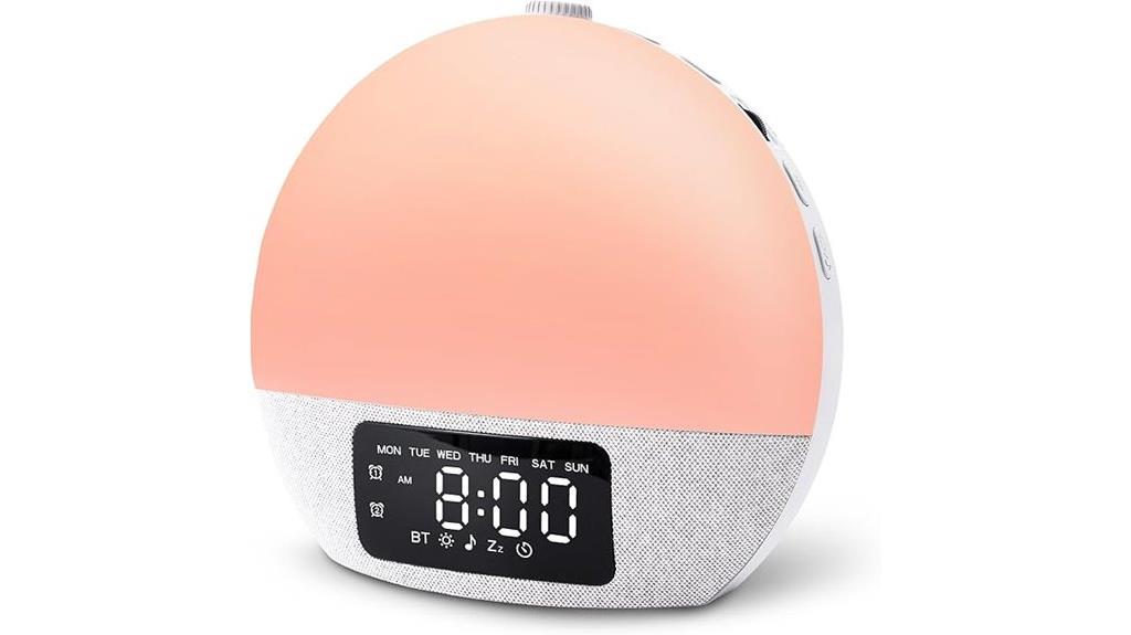 alarm clock with night lights