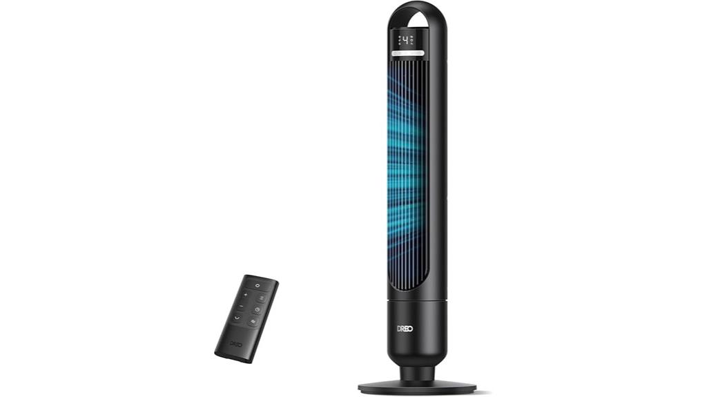 bedroom tower fan remote