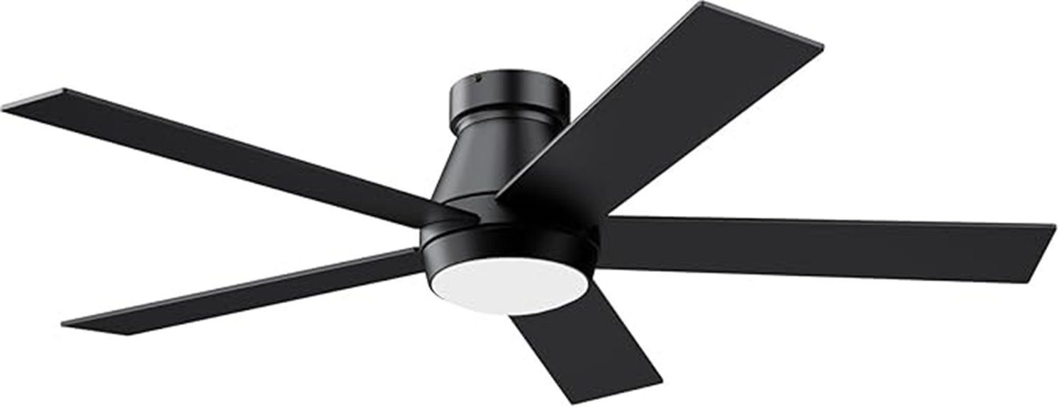 black 52 inch ceiling fan
