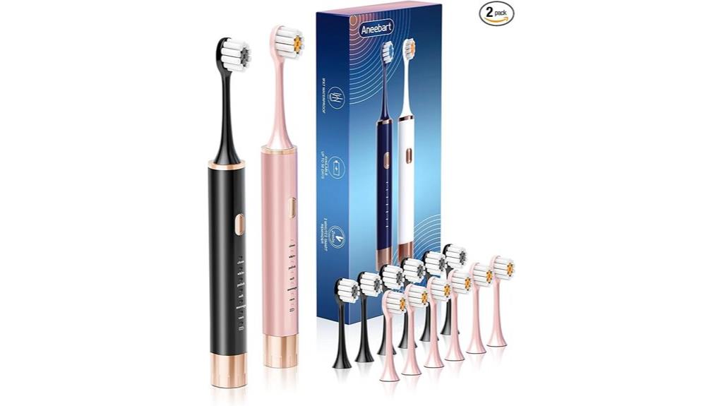 black pink rechargeable toothbrush