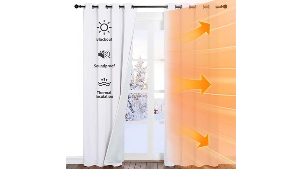 blackout divider curtains set
