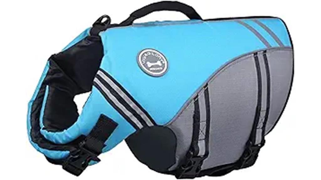 blue dog life vest