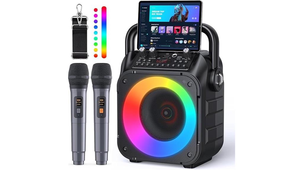 bluetooth karaoke with microphones
