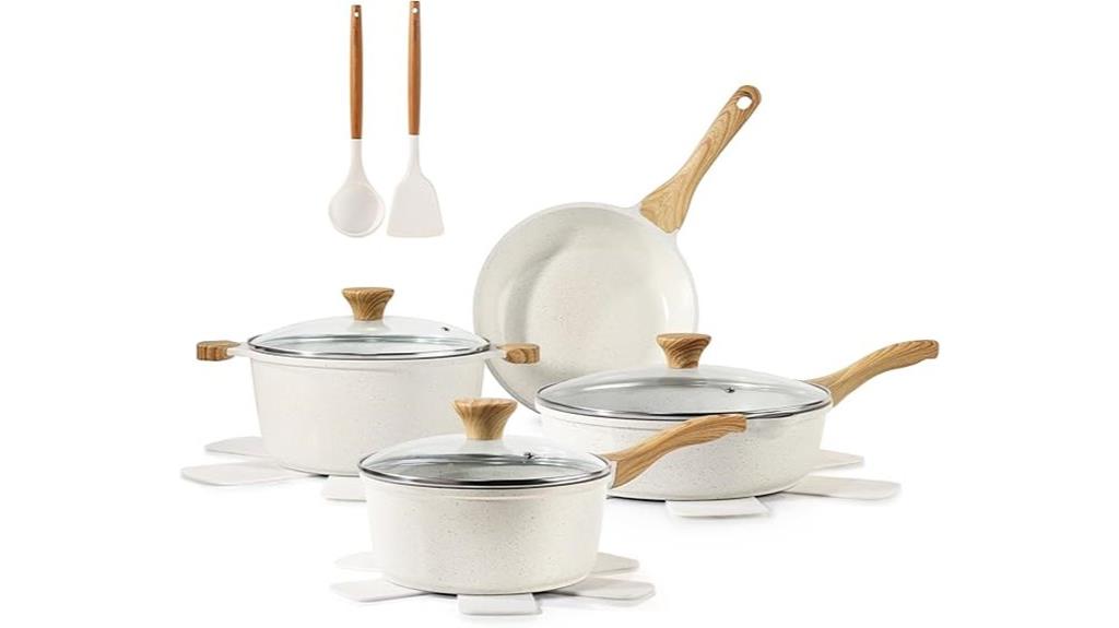 ceramic nonstick cookware set