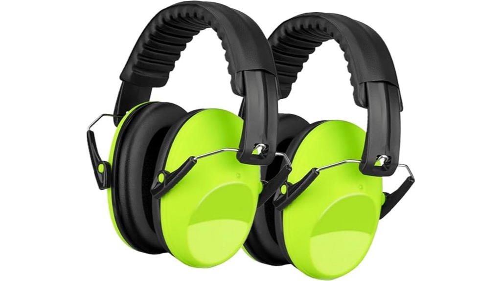 child s blue fire ear muffs