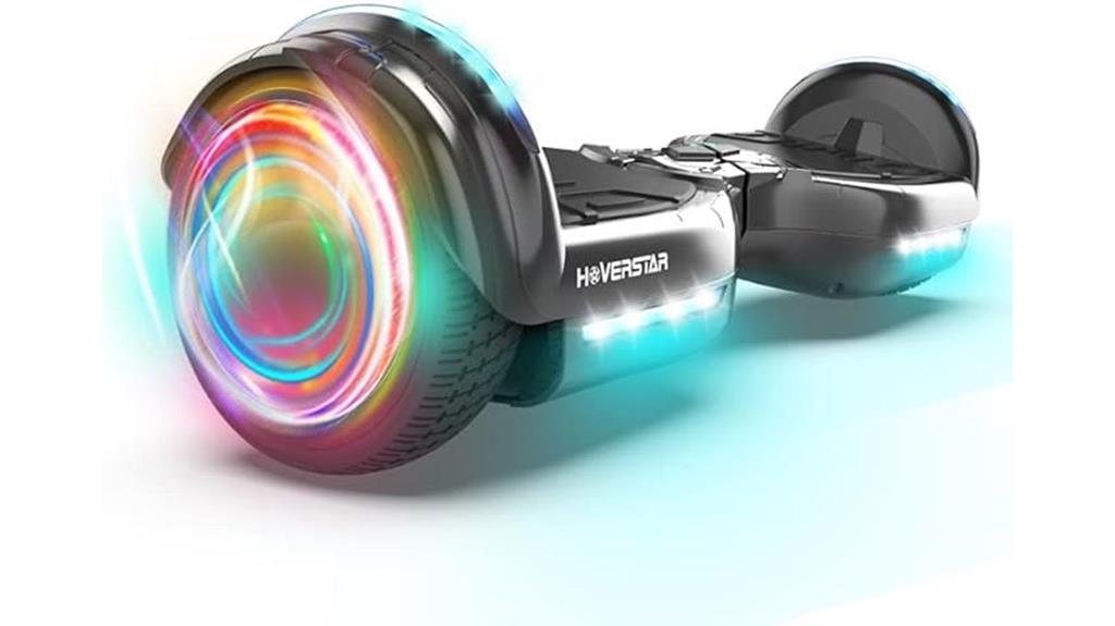 chrome led bluetooth hoverboard