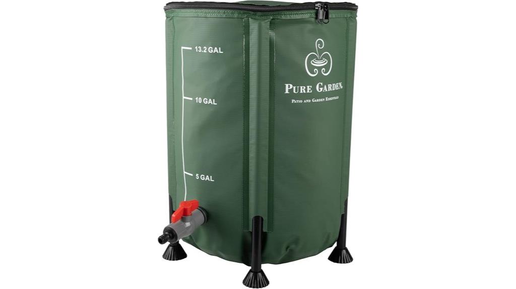 collapsible rainwater collection container
