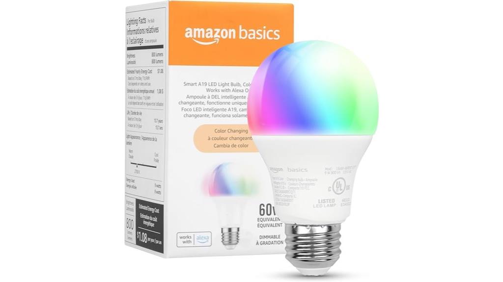 color changing smart bulb