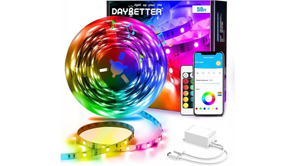 colorful app controlled led strip