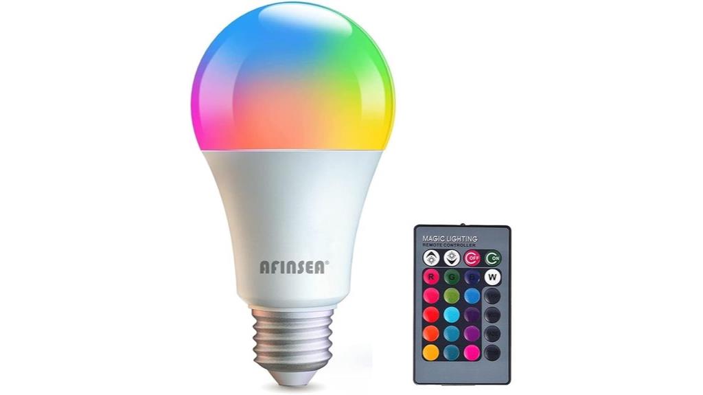 colorful dimmable smart bulb