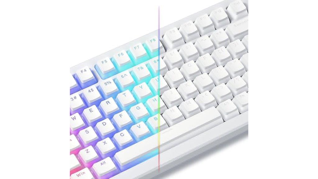 colorful translucent keyboard caps