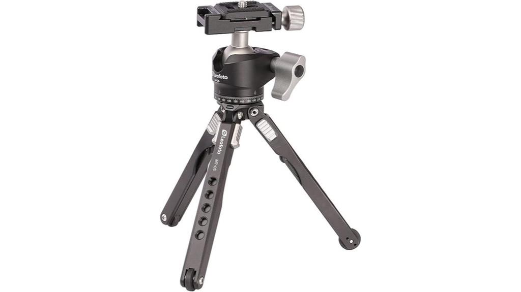 compact aluminum tabletop tripod