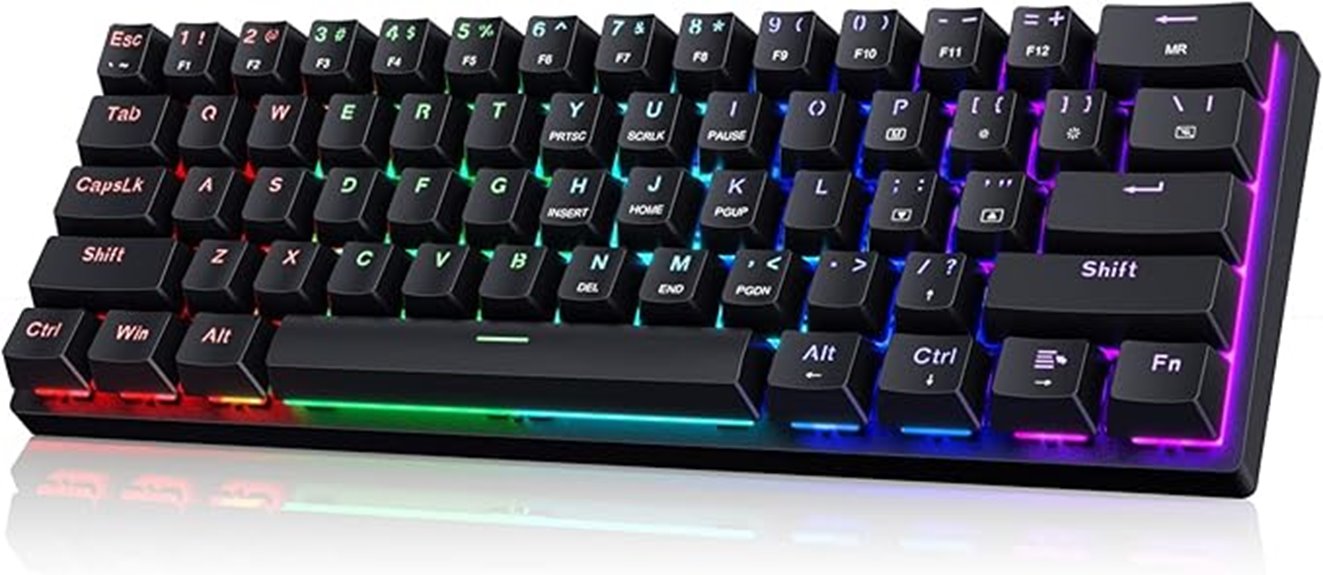 compact blue switch keyboard