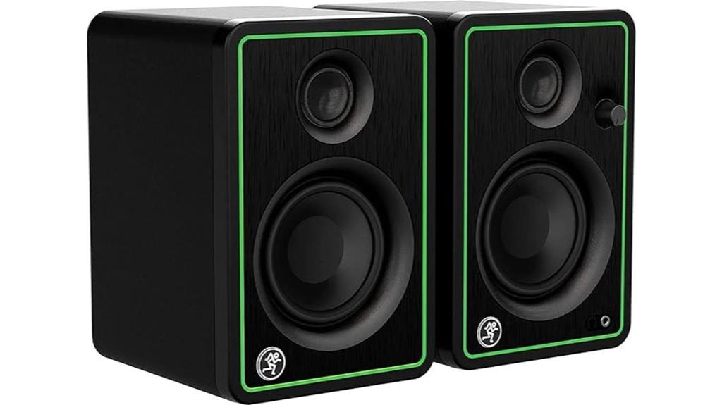 compact stereo studio monitors