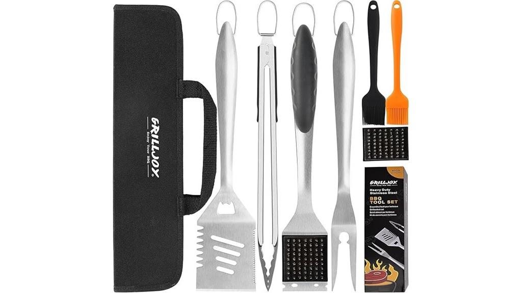 complete stainless steel grill tools