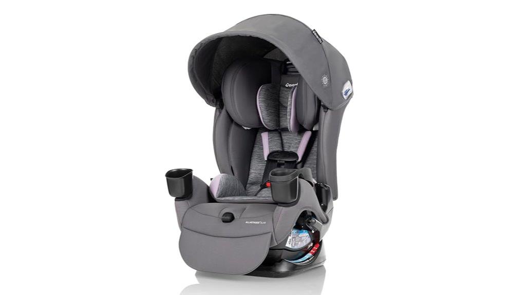 convertible gray car seat