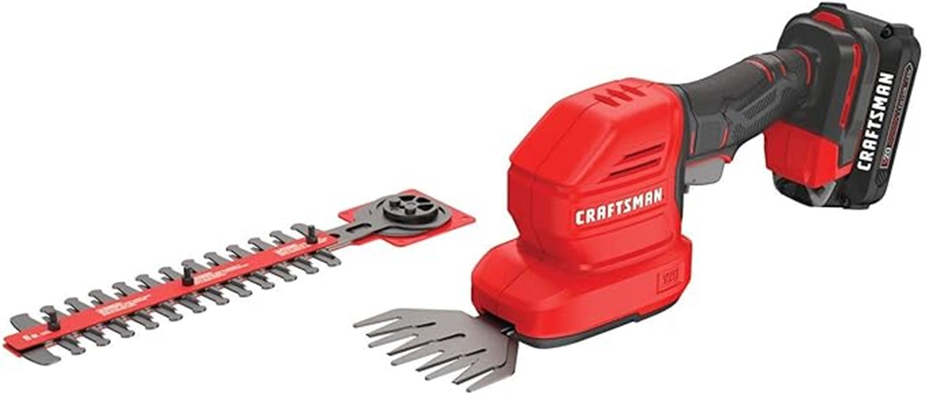 cordless trimmer and hedge kit